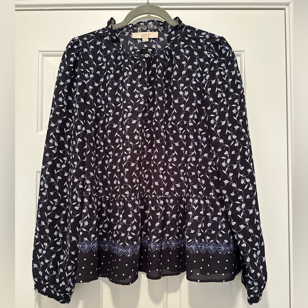 LOFT Peplum Top
